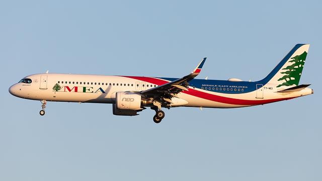 T7-ME1:Airbus A321:Middle East Airlines